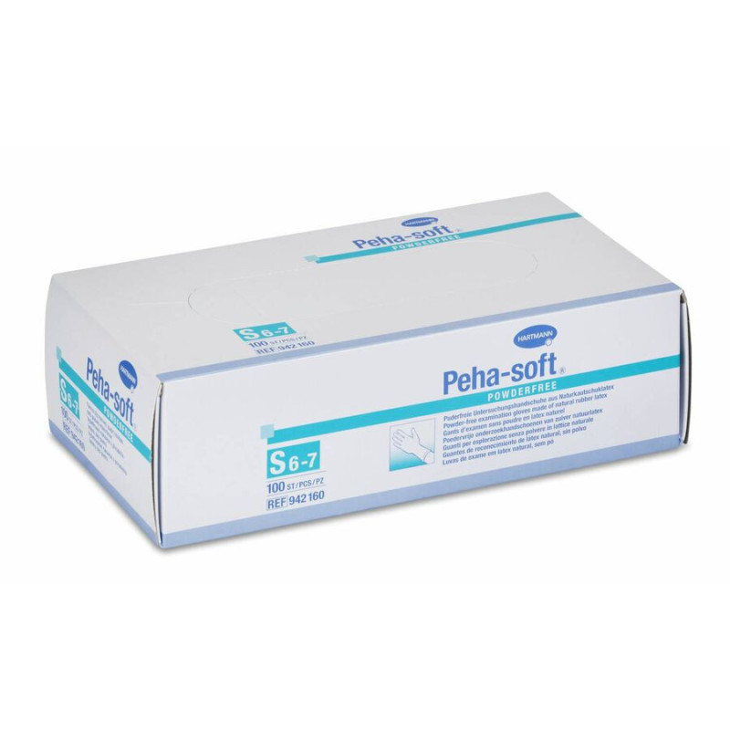 GUANTES DE NITRILO SIN POLVO INTERAPOTHEK 100 UNIDADES TALLA S