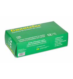 INTERAPOTHEK GUANTES LATEX C/POL 100UI L