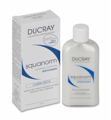 KELUAL SQUANORM CHAMPU TRATANTE HIDRATANTE CASPA SECA DUCRAY 1 ENVASE 200 ML