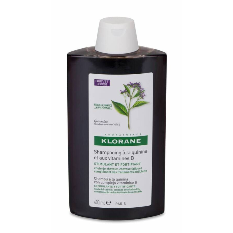 KLORANE ANTICAIDA CHAMPU FORTIFICANTE & ESTIMULANTE A LA QUININA 1 ENVASE 400 ML