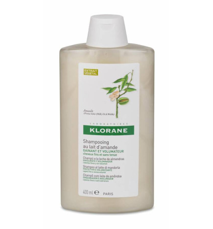 KLORANE CHAMPU A LA LECHE DE ALMENDRAS 1 ENVASE 400 ML