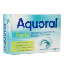 AQUORAL FORTE GOTAS OFTALMICAS LUBRICANTES ESTERILES 30 MONODOSIS 05 ml