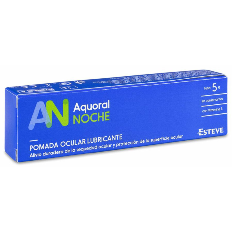 AQUORAL NOCHE POMADA OCULAR LUBRICANTE ESTERIL 1 TUBO 5 G