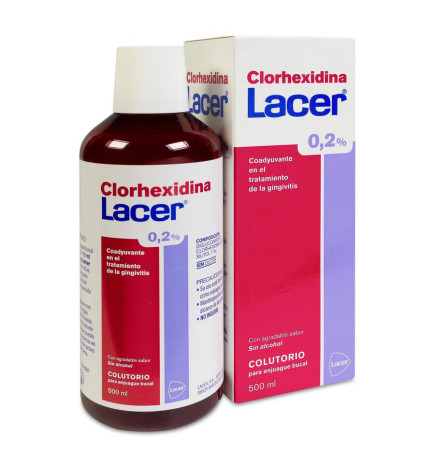 LACER COLUTORIO CLORHEXIDINA 1 ENVASE 500 ML