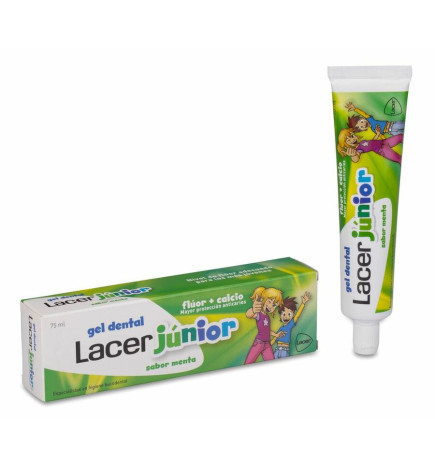 LACER JUNIOR GEL DENTAL 1 TUBO 75 ML SABOR MENTA