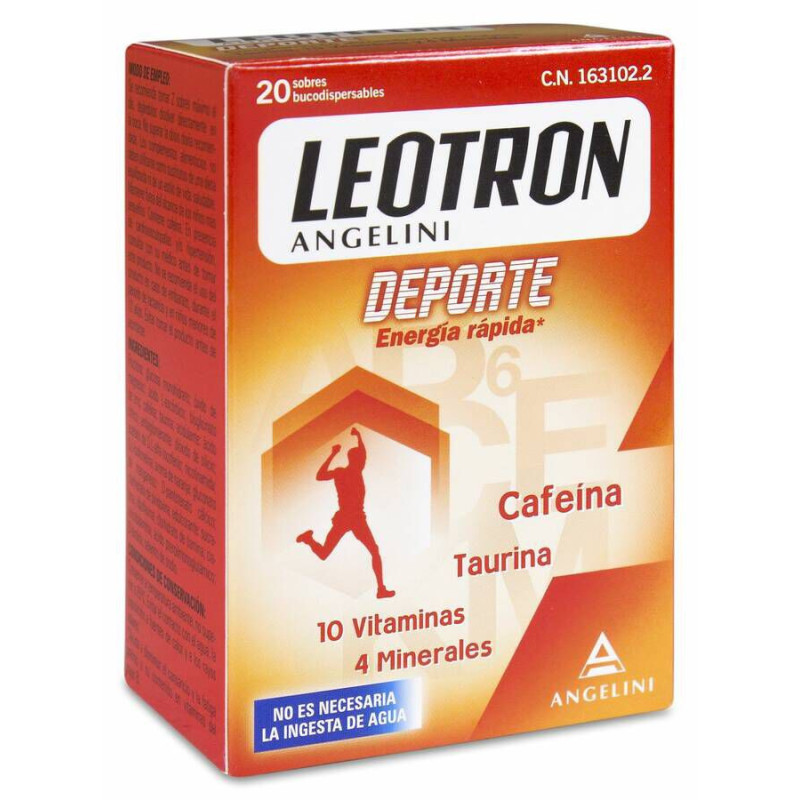 LEOTRON DEPORTE 20 SOBRES BUCODISPERSABLES 2 G