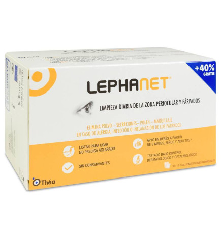 LEPHANET TOALLITAS ESTERILES 30 + 12 TOALLITAS