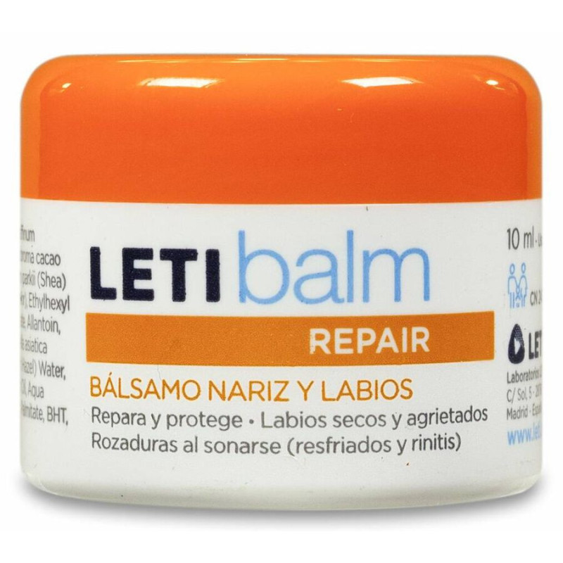 LETIBALM BALSAMO REPARADOR NARIZ Y LABIOS 1 TARRO 10 ML