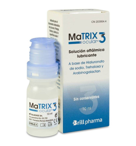 MATRIX OCULAR 3 SOLUCION OFTALMICA LUBRICANTE 1 ENVASE 10 ML