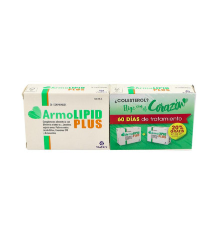 ARMOLIPID PLUS PACK 2 ENVASES 30 COMPRIMIDOS