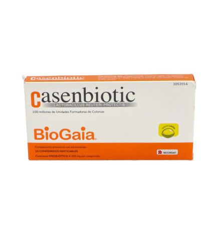 CASENBIOTIC 10 COMPRIMIDOS SABOR LIMON