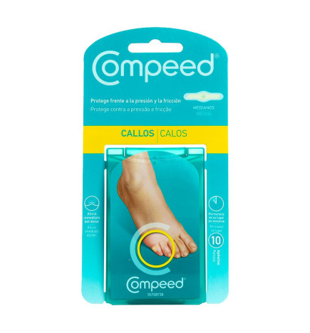 COMPEED CALLOS HIDROCOLOIDE TALLA MEDIANA 10 UNIDADES