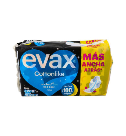 COMPRESAS EVAX COTTONLIKE NOCHE AL