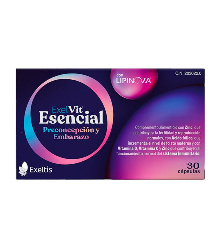 EXELVIT ESENCIAL PRECONCEPCION Y EMBARAZO 30 CAPSULAS