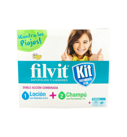 FILVIT KIT TRATAMENTO TOTAL LOCION + CHAMPU 2 ENVASES 100 ML KIT