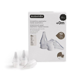 ASPIRADOR NASAL SUAVINEX 10 FILTROS DESECHABLES RECAMBIOS