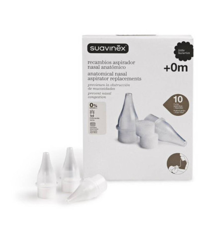 ASPIRADOR NASAL SUAVINEX 10 FILTROS DESECHABLES RECAMBIOS