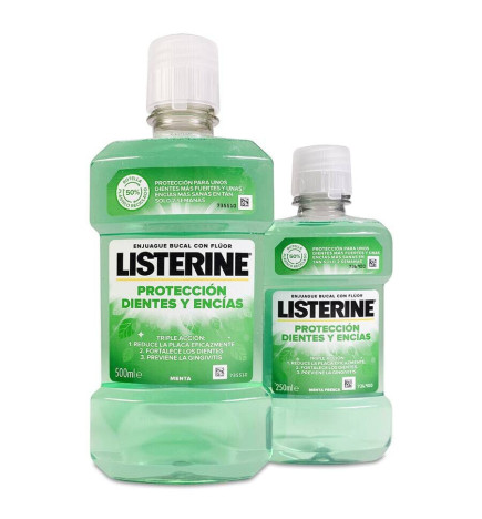LISTERINE MENTOL SABOR SUAVE 1 BOTELLA 250 ML