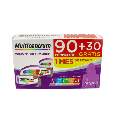 MULTICENTRUM MUJER 90 + 30 COMPRIMIDOS PACK PROMOCIONAL