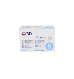 AGUJA PARA PLUMAS ESTERIL BD 31 G (025 MM X 8 MM) 100 U/CAJA