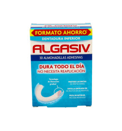 ALGASIV ALMOHADILLAS ADHESIVAS PROTESIS 30 UNIDADES INFERIORES