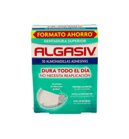 ALGASIV ALMOHADILLAS ADHESIVAS PROTESIS 30 UNIDADES SUPERIORES