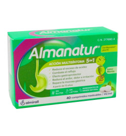 ALMANATUR 40 COMPRIMIDOS MASTICABLES SABOR MENTA