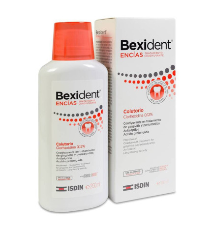 BEXIDENT ENCIAS TRATAMIENTO COADYUVANTE COLUTORIO MUCOADHESIVO CLORHEXIDINA 012NVASE 250 ML