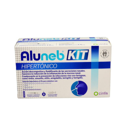 ALUNEB HIPERTONICO KIT 20 VIALES 5 ML + 1 DISPOSITIVO