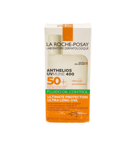 ANTHELIOS OIL CONTROL FLUID UVMUNE 400 SPF 50+ 1 ENVASE 50 ML