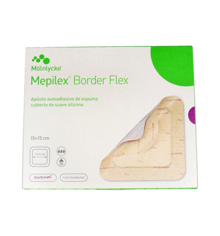 APOSITO ESTERIL MEPILEX BORDER FLEX 3 UNIDADES 15 x 15 cm