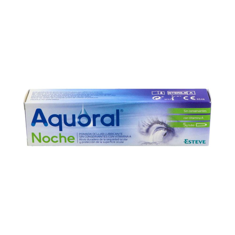 AQUORAL NOCHE POMADA OCULAR LUBRICANTE ESTERIL 1 TUBO 5 G