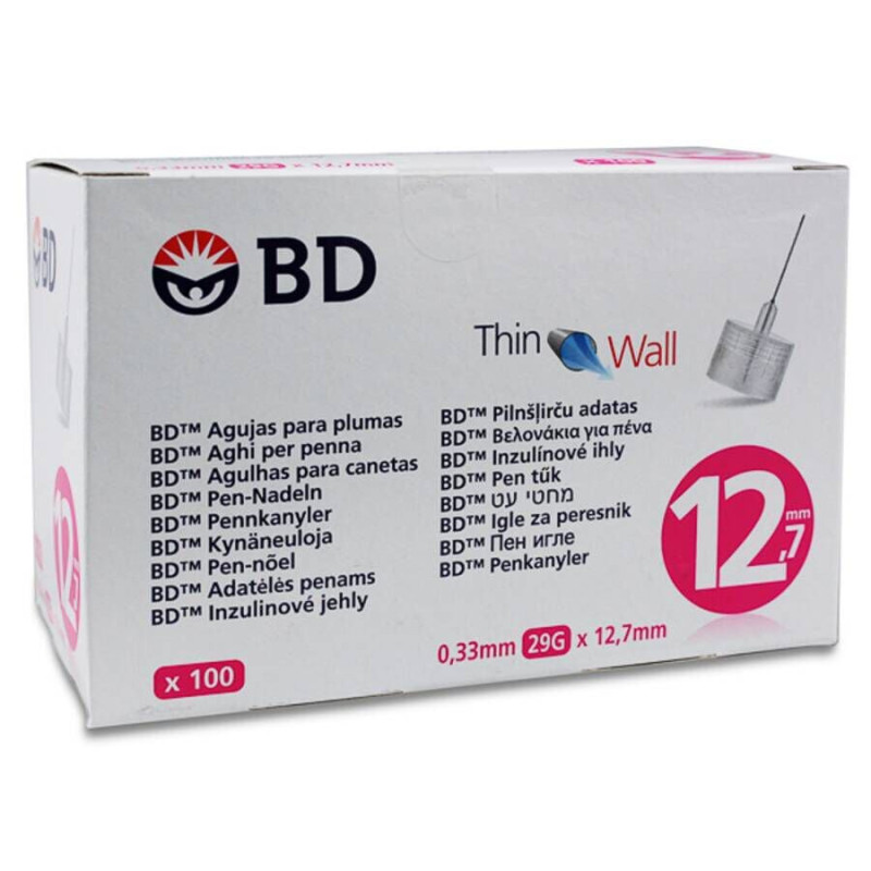 AGUJA PARA PLUMAS ESTERIL BD 32 G (023 MM X 4 MM) 100 U/CAJA