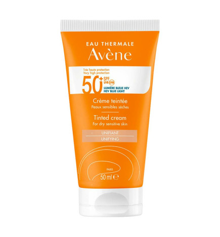 AVENE SPF 50+ CREMA MUY ALTA PROTECCION 1 ENVASE 50 ML COLOR