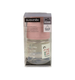 BIBERON TETINA SILICONA FISIOLOGICA SUAVINEX FLUJO M 150 ML
