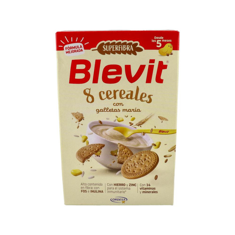 BLEVIT SUPERFIBRA 8 CEREALES Y GALLETA 1 ENVASE 500 G