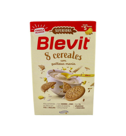 BLEVIT SUPERFIBRA 8 CEREALES Y GALLETA 1 ENVASE 500 G
