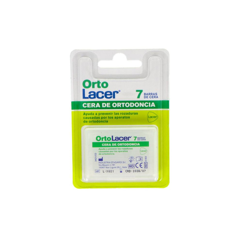 CERA ORTODONCIA PROTECTORA ROZADURA ORTOLACER 7 BARRITAS