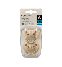 CHUPETE SILICONA ANATOMICO SUAVINEX CLASICO 0  6 MESES 2 UNIDADES