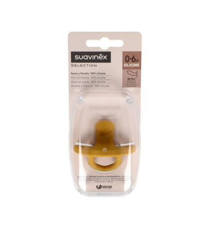 CHUPETE SILICONA ANATOMICO SUAVINEX TODOSILICONA 0  6 MESES 1 UNIDAD