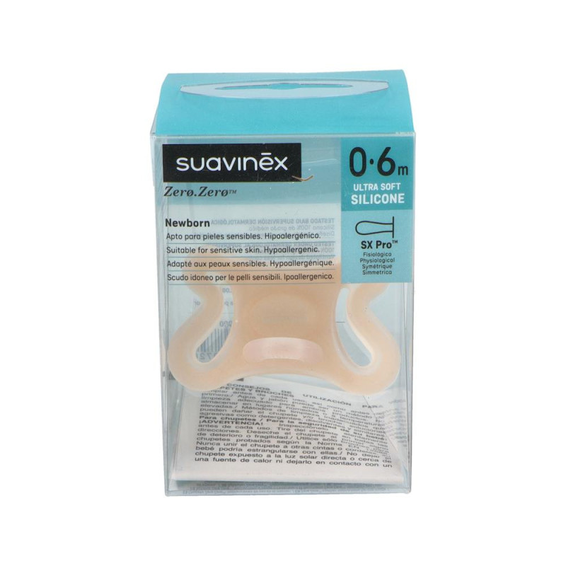 CHUPETE SILICONA FISIOLOGICO SUAVINEX SX PRO ZEROZERO 0  6 MESES 1 UNIDAD