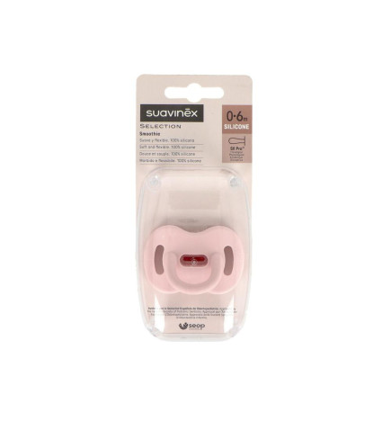CHUPETE SILICONA FISIOLOGICO SUAVINEX TODOSILICONA 0  6 MESES 1 UNIDAD