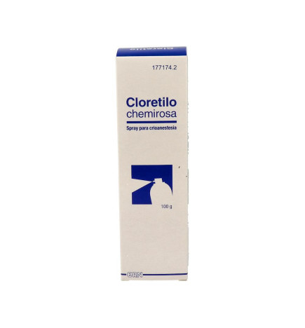 CLORETILO CHEMIROSA SPRAY PARA CRIOANESTESIA 1 ENVASE 100 g