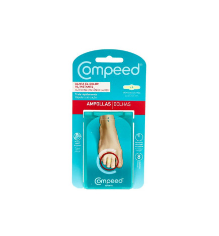 COMPEED AMPOLLAS HIDROCOLOIDE DEDOS PIES 8 UNIDADES