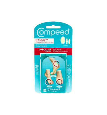COMPEED AMPOLLAS HIDROCOLOIDE PACK MIXTO 5 UNIDADES
