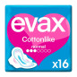 COMPRESAS HIGIENICAS FEMENINAS EVAX COTTONLIKE NORMAL CON ALAS 19 COMPRESAS