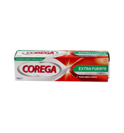 COREGA CREMA EXTRA FUERTE ADHESIVO PROTESIS DENTAL 1 TUBO 40 G SABOR MENTA