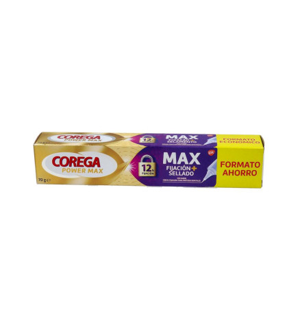COREGA MAX FIJACION + SELLADO ADHESIVO PROTESIS DENTAL 1 ENVASE 70 G