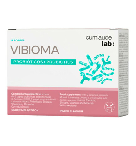 CUMLAUDE LAB: VIBIOMA 14 SOBRES 3 G SABOR MELOCOTON