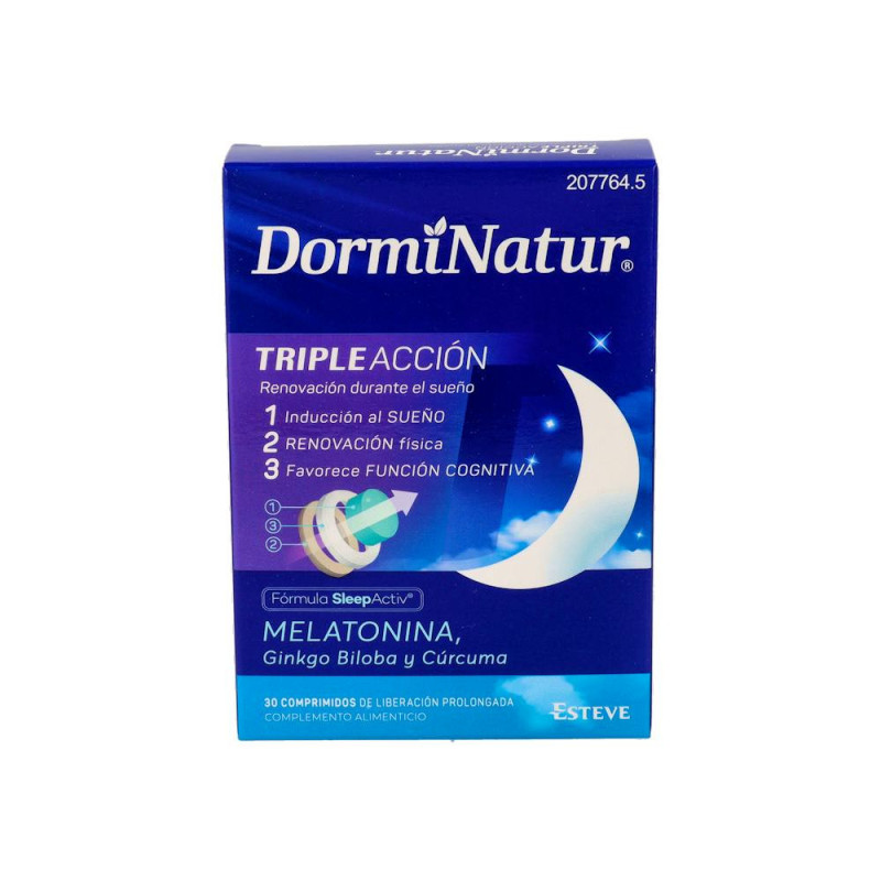 DORMINATUR TRIPLE ACCION 30 COMPRIMIDOS LIBERACION PROLONGADA